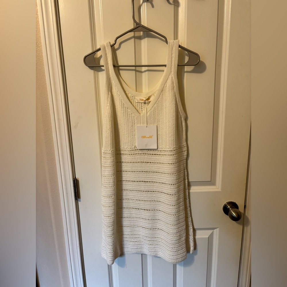 Diane Von Furstenberg Slvls Fitted Sweater Knit Dress